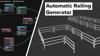 Easy Railing Generator with Geometry Nodes | Blender 5.2