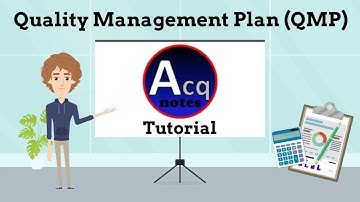 Quality Management Plan (QMP) Tutorial