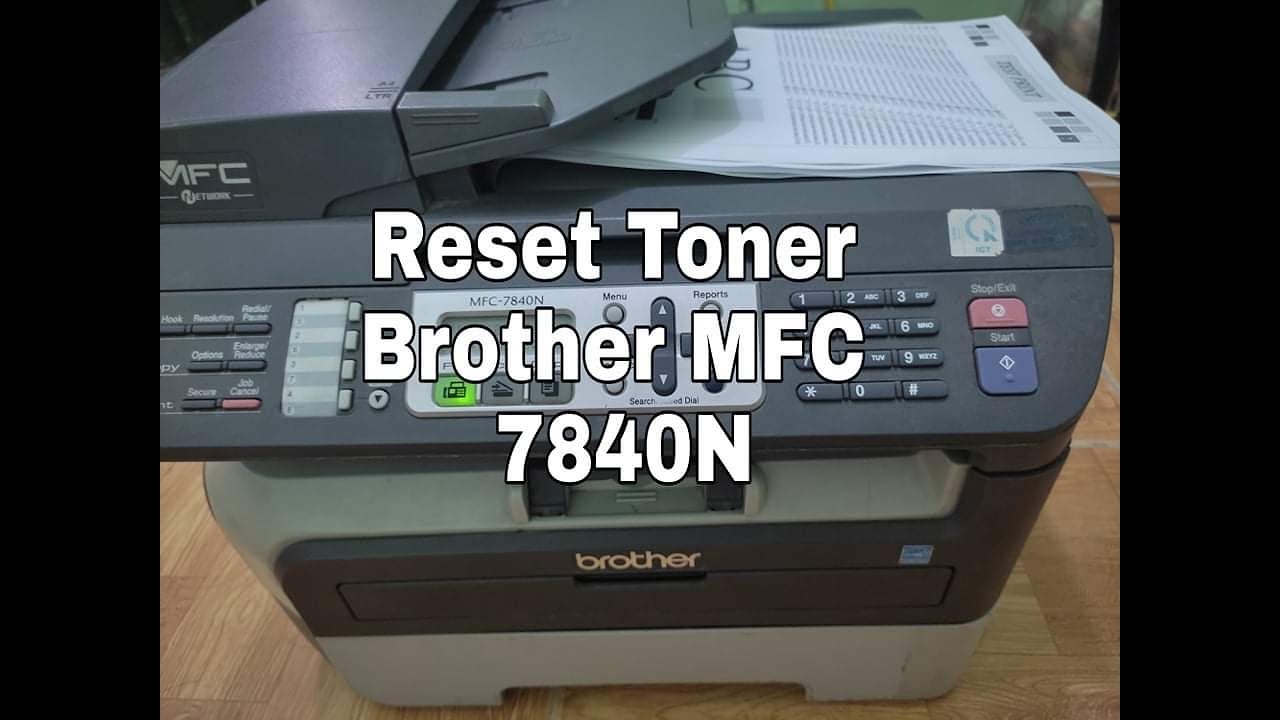 How to Replace Toner - Reset Toner Brother MFC7840N - Toner Life End Error  | Hai Printer - YouTube