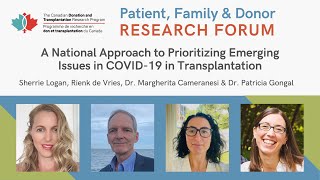 CDTRP 2023 Patient, Family and Donor Research Forum - COVID-19 Workshop