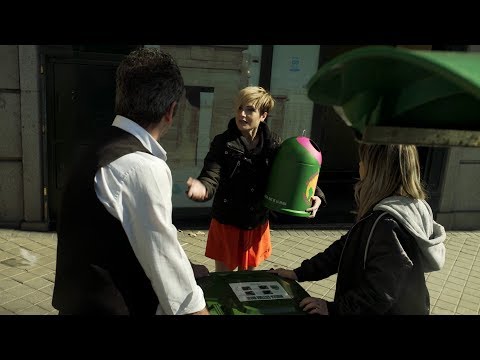 RECICLANDO VIDRIO POR MADRID CON ECOVIDRIO Y CON LA BONITA DE MARÍA CADEPE!!