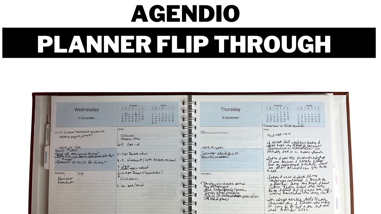 Agendio Planner Flip Through - YouTube