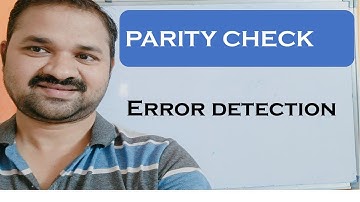 Parity Check || Error Detection || Data Link Layer Design Issues || Error Control || Even || Odd