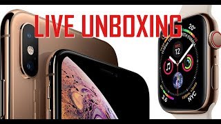 Iphone Xs & Apple Watch 4 - Live Unboxing!