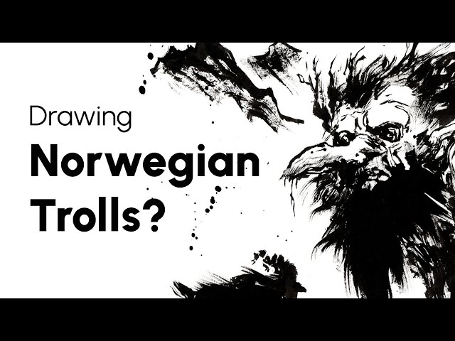 norwegian troll drawing