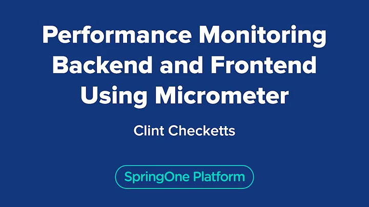 Performance Monitoring Backend and Frontend using Micrometer