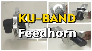 Ku-Band Lnbf Feedhorn Dish Fitter Offset Dish Antenna Feedhorn Satellite Dish 