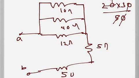Electrical Engineering: Equivalent resistance (problem example)