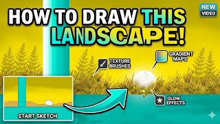 How to Draw a Beautiful Anime Background Using ibis Paint X