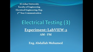 Lab3 - Experiment: LabVIEW 2
