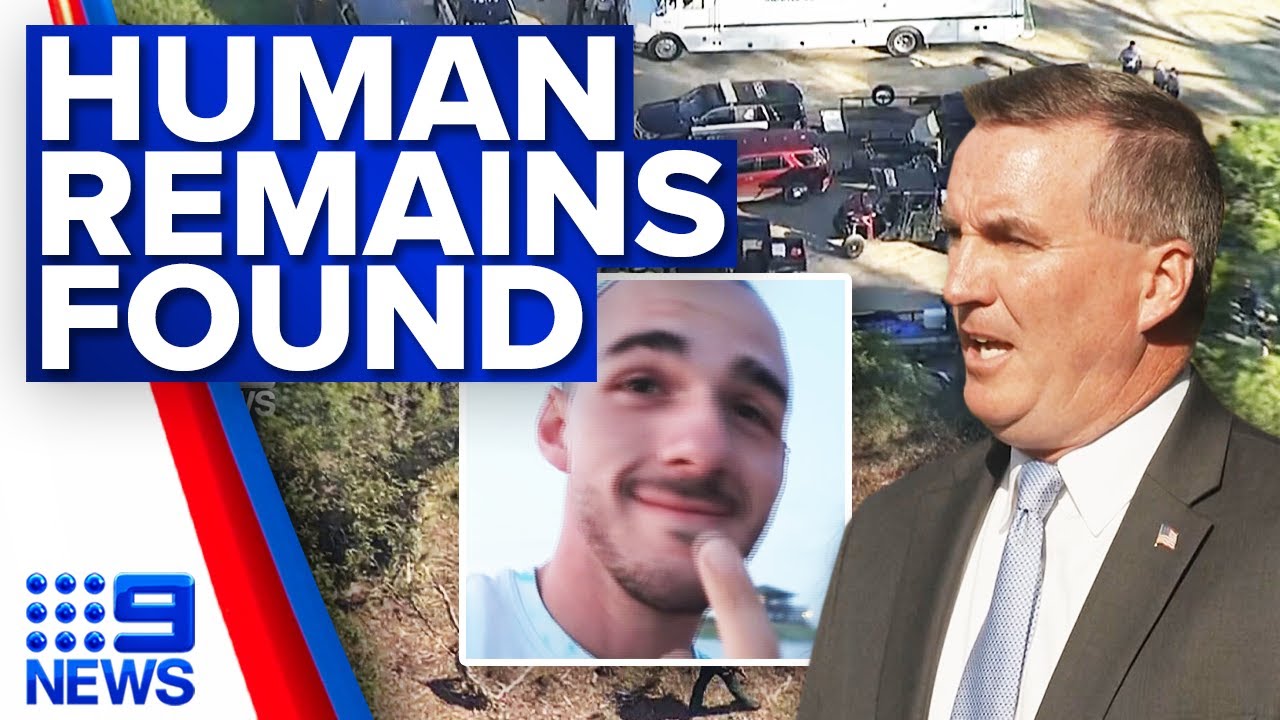 Human remains found in search for Brian Laundrie | 9 News Australia