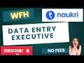 Data Entry Executive job !work from home job 2025 !Data Management work