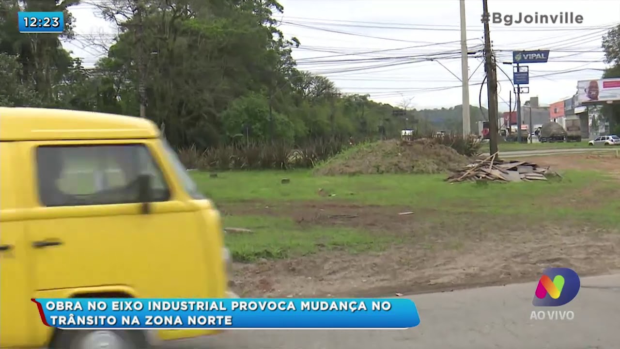 Obra no eixo industrial provoca mudança no trânsito na zona norte Obra no eixo industrial provoca mudança no trânsito na zona norte