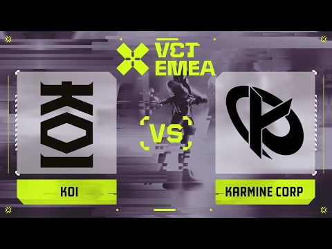 KOI vs Karmine Corp | Карта 1 | VCT 2025: EMEA Stage 1