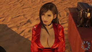Fiery Crimson: An Exquisite Showcase of Tifa Lockhart’s Rebirth