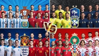 Argentina-Portugal Vs Brazil-France Vs England-Spain Vs Morocco-Croatiaultra Ultimate Vs Xi