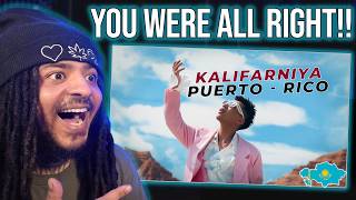 FIRST TIME HEARING “PUERTO-RICO” BY KALIFARNIYA… YOU WERE ALL RIGHT!! 🔥🇰🇿