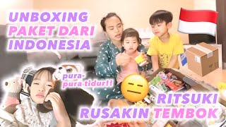 UNBOXING PAKET DARI INDONESIA🇮🇩‼️TERIMA KASIH BIK IKAH ‼️RITSUKI RUSAK IN TEMBOK