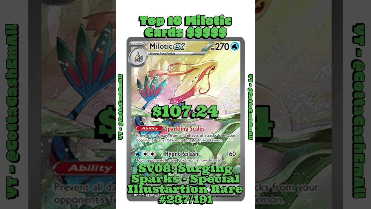 Top 10 RAREST Milotic Pokémon Cards 🔥 (Insane Prices!) 