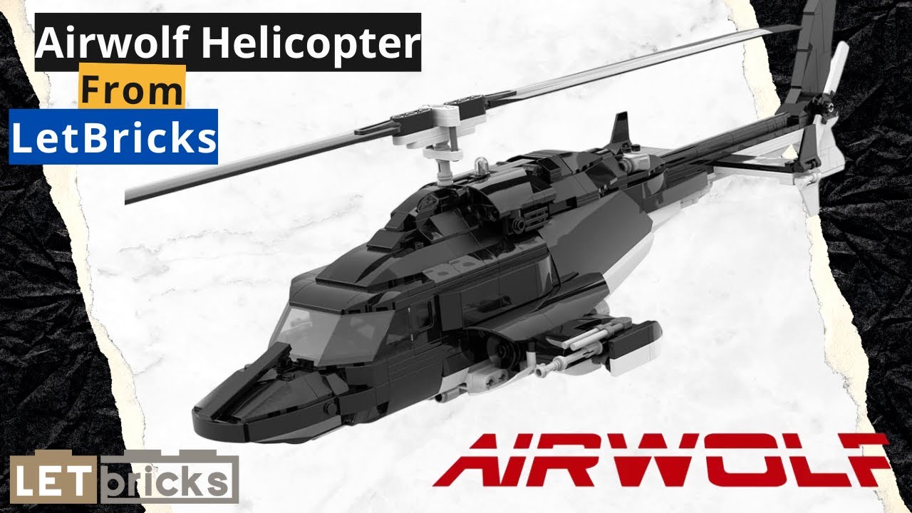 Lego Airwolf Helicopter MOC by MOCturnal - LetBricks