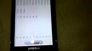 Sony Ericsson Xperia X10 (SO-01B) Multi-Touch in OfficeSuite