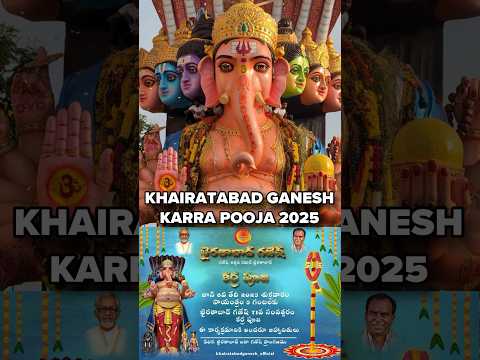 Khairatabad Ganesh Karra Pooja 2025 Jai Shree Ganesha IM ARK Shorts Short Trending Shortvideo 