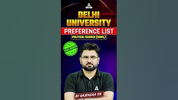 Delhi University B.A Hons Political Science Preference List 📈🔥 #delhiuniversity #duadmission