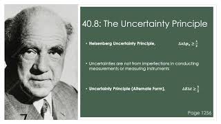 PHYS 490: Chapter 40, Introduction to Quantum Physics