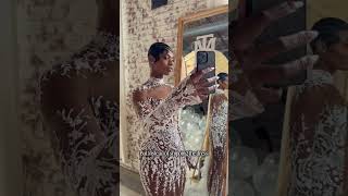 Bride sees wedding gown for the first time on wedding day! #weddingdressadvice #customweddingdress
