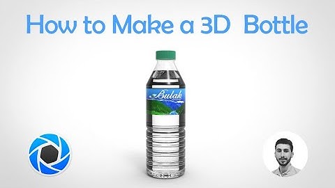 How to Make a 3D  Bottle | Bulak Su | Keyshot Render #3D