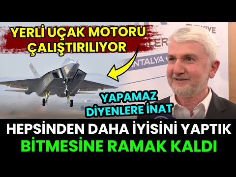 YERLİ UÇAK MOTORU İÇİN GERİ SAYIM BAŞLADI! YAPAMAZ DİYENLERE İNAT YAPILDI!