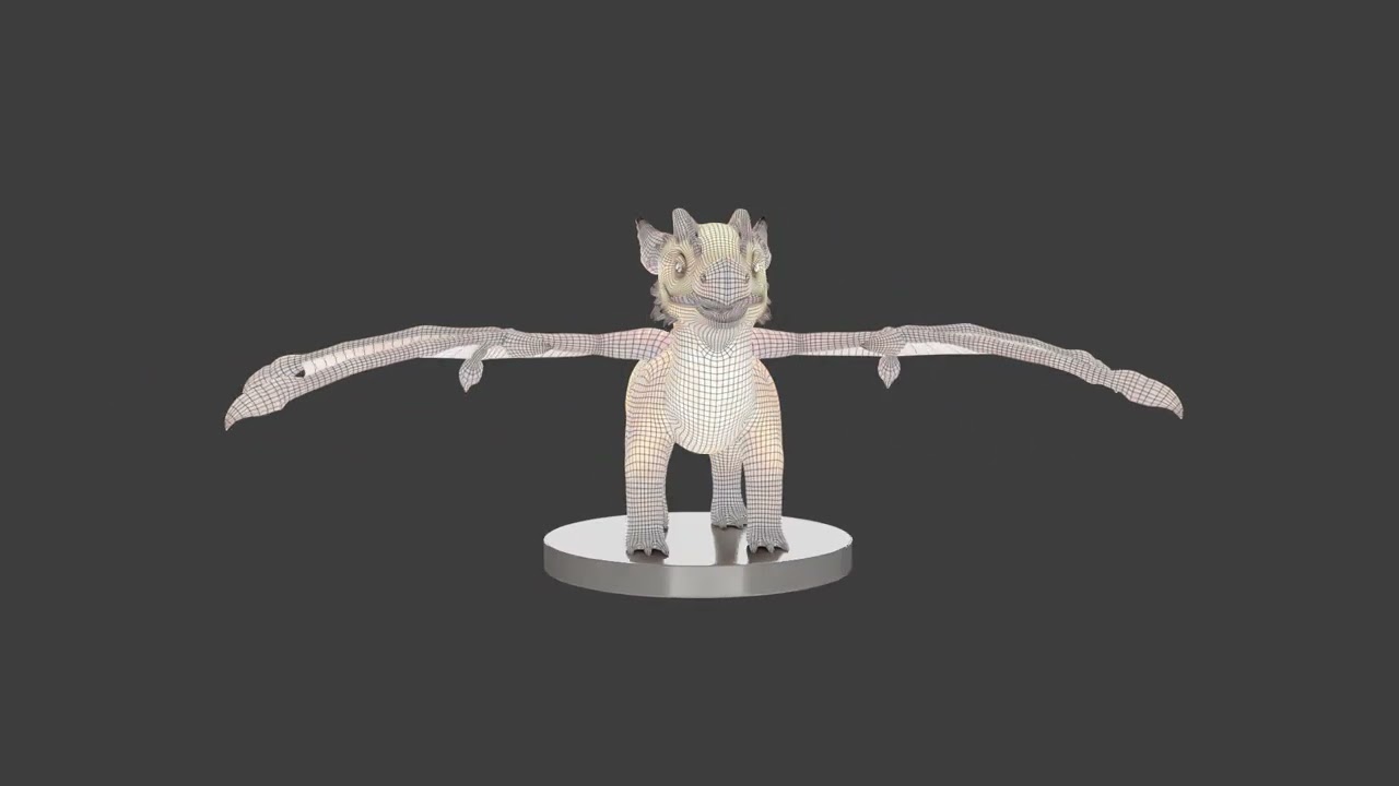 "Dragonnet" model based on Becca Hallstedt concept