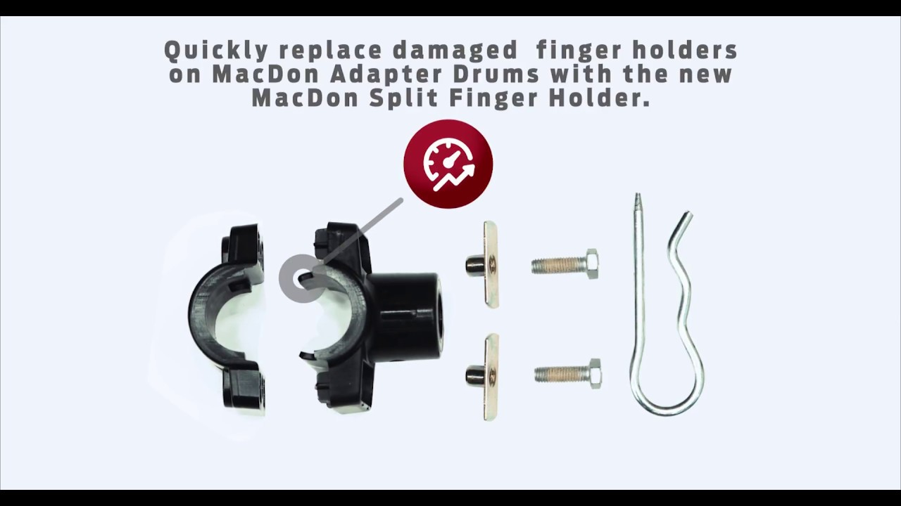 Split Finger Holders from MacDon Performance Parts - YouTube