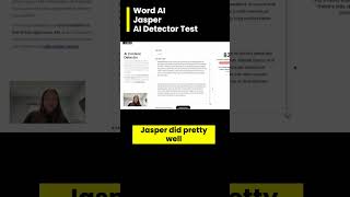 WordAI Jasper AI Detector Test