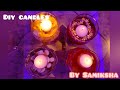 DIY Candles ❤️ || Glass candles || Tutorial || Diwali Special || Four types of candles🕯️ || Samiksha