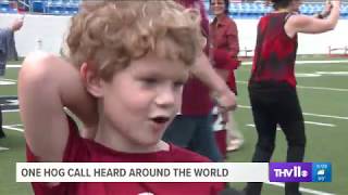 'Woo Pig Soooie' sounds throughout the world during the biggest Hog call ever