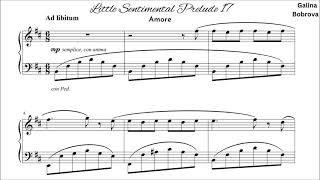 Video thumbnail of "Galina Bobrova «Little Sentimental Prelude 17 'Amore'» for piano"