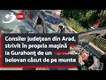 Consiler judeţean din Arad, strivit în propria maşină la Gurahonţ de un bolovan căzut de pe munte