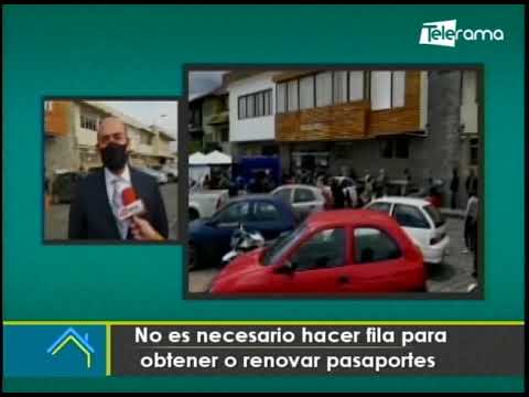 No es necesario hacer fila para obtener o renovar pasaportes