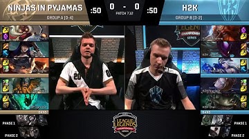 H2K vs NIP Highlights Game 1 | EU LCS SUMMER 2017 | H2K Gaming vs Ninjas in Pyjamas