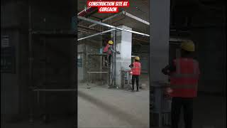 construction #site gurugram city #trendingreels  #workers projects #music in progress #reels