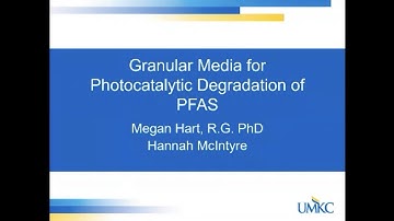 Granular Media for Photocatalytic Degradation of PFAS