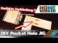 DIY Pocket Hole JIG, Taschenloch Bohrschablone Eigenbau