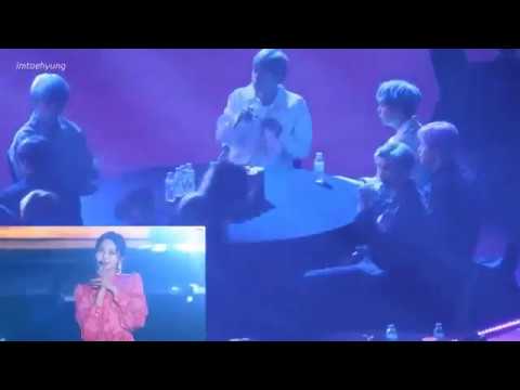 BTS Reaction To TWICE  @28th SMA 2019