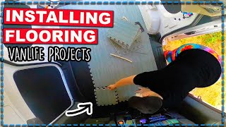 Cheap & Easy Flooring Installation For Van Life
