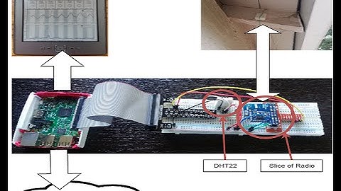 Raspberry Pi Kindle wireless temperature sensor weather station