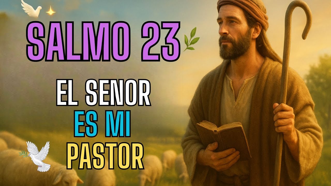 🕊️ EL SEÑOR ES MI PASTOR 🌿🙏 | Salmo 23 #Salmo23 #Oración #Biblia #Fe # ...