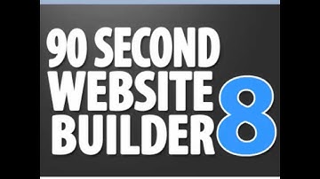 90 Second Website Builder Version 8  - Free Web Builder