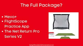 Flightscope mevo+ launch monitor & Net Return Package | Best Golf Simulator for Money | GearCafe US