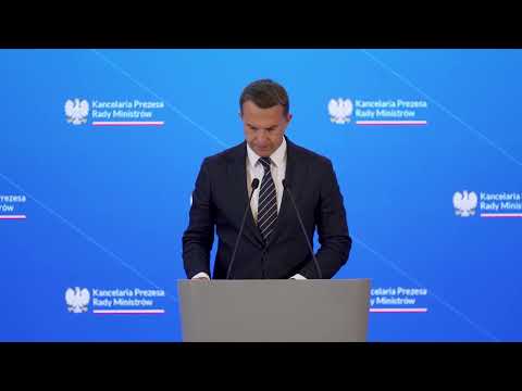 Press conference of Government Spokesman Adam Szłapka